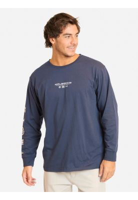 Polera ML Mopi Azul Hombre Maui And Sons