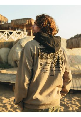 Imagen 2 del producto Poleron FZ Floor is lava Verde Hombre Maui And Sons