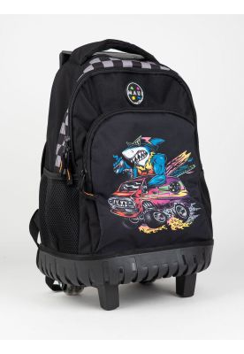 Mochila Roller Pacifica Negro Infantil Maui and Sons