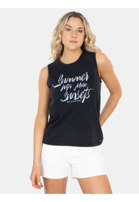 Polera SM Liko Negro Mujer Maui And Sons