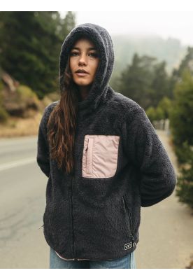 Imagen 2 del producto Poleron FZ Mojito Gris Mujer Maui And Sons