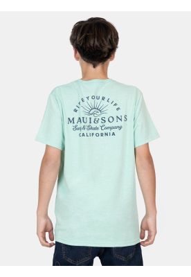 Imagen 2 del producto Polera MC Cielo Playero Verde Infantil Maui And Sons