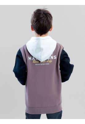 Imagen 2 del producto Poleron FZ Surfer Negro Infantil Maui And Sons