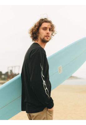 Imagen 2 del producto Polera ML Old Tee Negro Hombre Maui And Sons