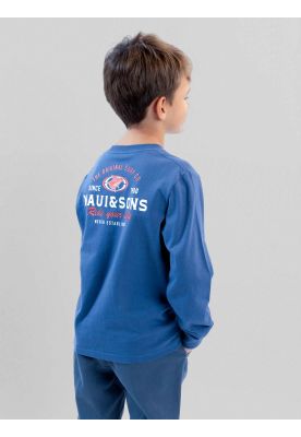 Imagen 2 del producto Polera ML Sailwind Celeste Infantil Maui And Sons