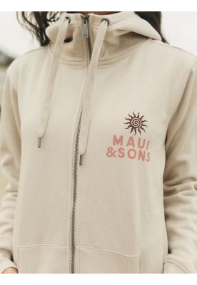 Imagen 2 del producto Poleron FZ Bora Bora Beige Mujer Maui And Sons