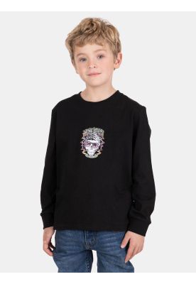 Polera ML Ohanix Negro Infantil Maui And Sons