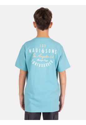 Imagen 2 del producto Polera MC OlaTribe Celeste Infantil Maui And Sons