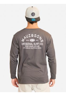 Imagen 2 del producto Polera ML Pirel Gris Hombre Maui And Sons