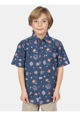 Camisa MC Soliner Multicolor Infantil Maui And Sons