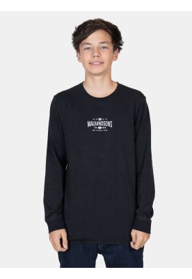 Polera ML Active Negro Infantil Maui And Sons