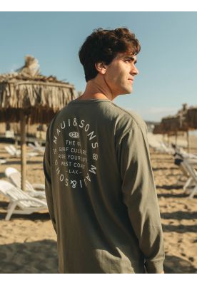 Imagen 2 del producto Polera ML Moanae Verde Hombre Maui And Sons