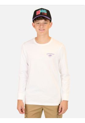 Polera ML Tiki Power Blanco Infantil Maui And Sons