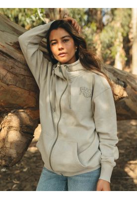 Imagen 1 del producto Poleron FZ Kiribati Beige Mujer Maui And Sons