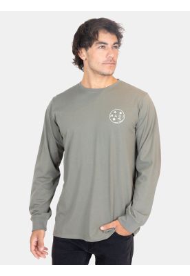 Polera ML Spray Verde Hombre Maui And Sons