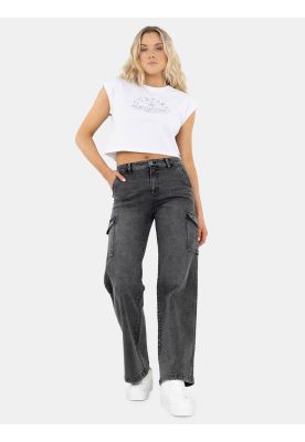 Jeans Iolana Negro Mujer Maui And Sons