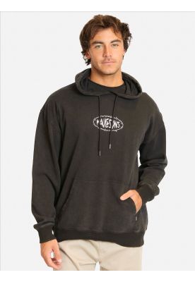 Poleron Canguro Waviana Negro Hombre Maui And Sons