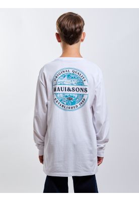 Imagen 2 del producto Polera ML Breaker Blanco Infantil Maui And Sons