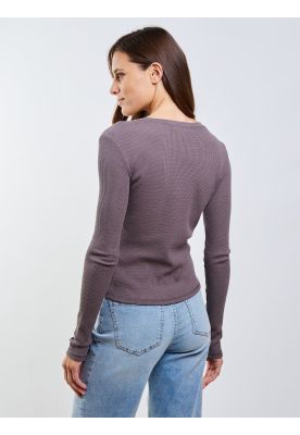 Imagen 2 del producto Polera ML Cerdeña Café Mujer Maui And Sons