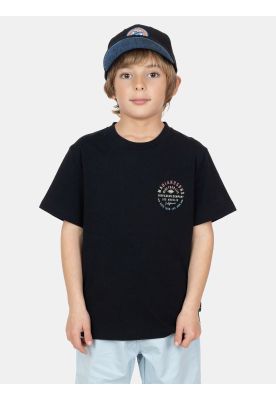Polera MC AquaBlast Negro Infantil Maui And Sons