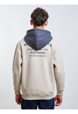 Imagen 2 del producto Poleron FZ Flux Beige Infantil Maui And Sons