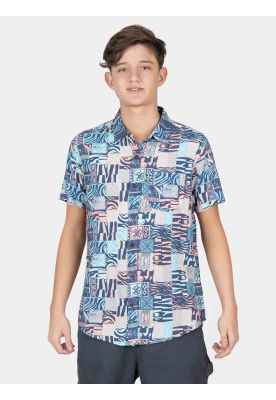 Camisa MC Lunovia Multicolor Infantil Maui And Sons