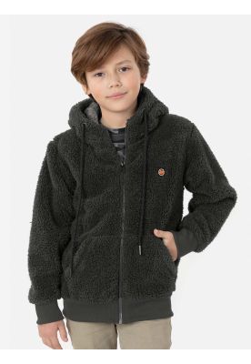 Poleron SOFT CLASSIC SHERPA Niño Verde Maui and Sons