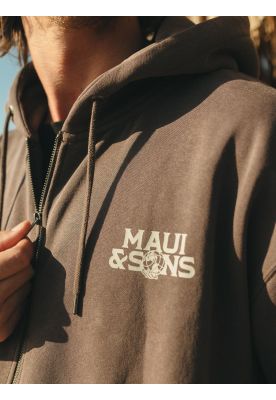 Imagen 2 del producto Poleron FZ Thalor Café Hombre Maui And Sons