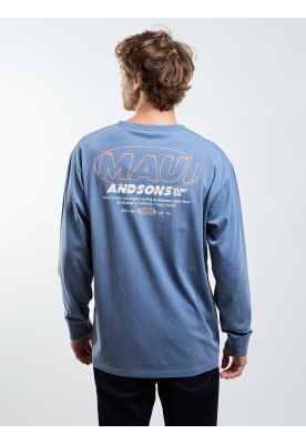 Imagen 2 del producto Polera ML Brisae Celeste Hombre Maui And Sons