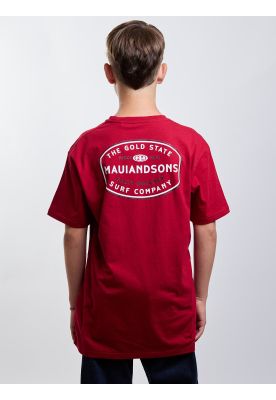 Imagen 2 del producto Polera MC Gold State Rojo Infantil Maui And Sons