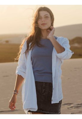 Blusa Pumix Blanco Mujer Maui And Sons