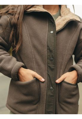 Imagen 2 del producto Poleron Polar Golden Lime Café Mujer Maui And Sons