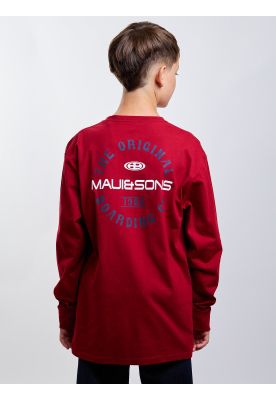 Imagen 2 del producto Polera ML Riptide Rojo Infantil Maui And Sons