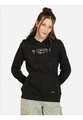 Poleron Canguro Chillaxa Negro Mujer Maui And Sons