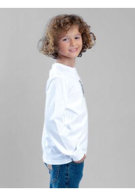 Imagen 2 del producto Polera ML Shark Blanco Infantil Maui And Sons