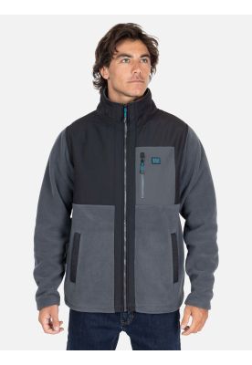 Poleron Micropolar Tripic Gris Hombre Maui And Sons