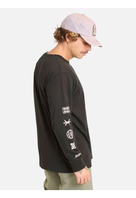 Imagen 2 del producto Polera ML Mopi Negro Hombre Maui And Sons