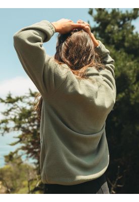 Imagen 2 del producto Poleron Polar Silver Green Verde Mujer Maui And Sons