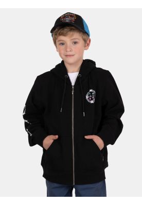 Imagen 1 del producto Poleron FZ Kohana Negro Infantil Maui And Sons