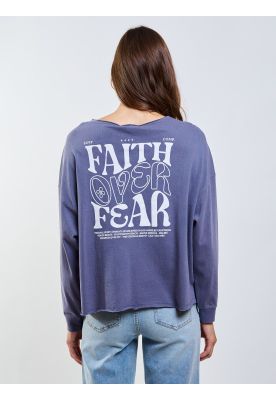 Imagen 2 del producto Polera ML Gorgoña Azul Mujer Maui And Sons