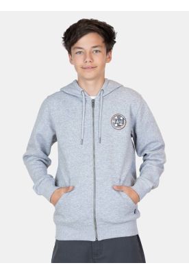 Poleron FZ  Seavie Gris Infantil Maui And Sons