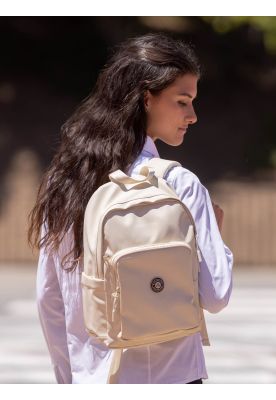 Mochila Escolar Onawave Beige Mujer Maui and sons