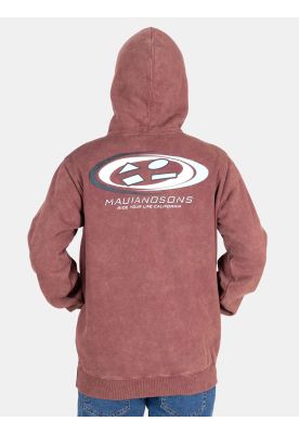 Imagen 2 del producto Poleron Canguro Session Rojo Hombre Maui And Sons