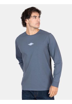 Polera ML Volcano Gris Hombre Maui And Sons
