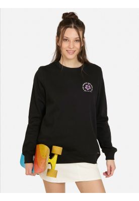 Poleron CR Coastira Negro Mujer Maui And Sons