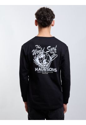 Imagen 2 del producto Polera ML Cruiser Negro Infantil Maui And Sons