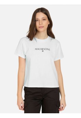 Polera MC Trinsea Blanco Mujer Maui And Sons