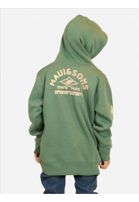 Imagen 2 del producto Poleron Canguro Gema Verde Infantil Maui And Sons