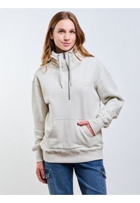 Imagen 1 del producto Poleron FZ Lombok Beige Mujer Maui And Sons