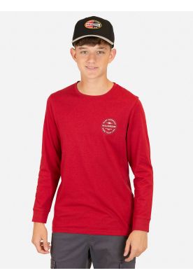 Polera ML Tiki Sunset Rojo Infantil Maui And Sons